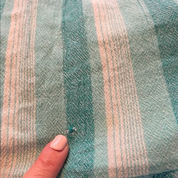 Tuckernuck Teal/White striped tiered Dress- oversized - Picture 9 of 9